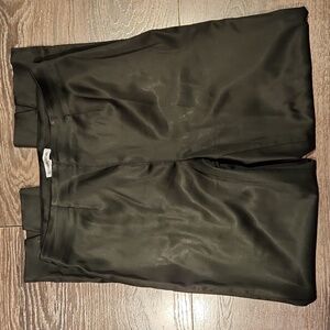 ❤️  ALEXANDRA ROSATI VINTAGE SATIN HIGH RISE STRAIGHT LEG PANTS, 14 (32)